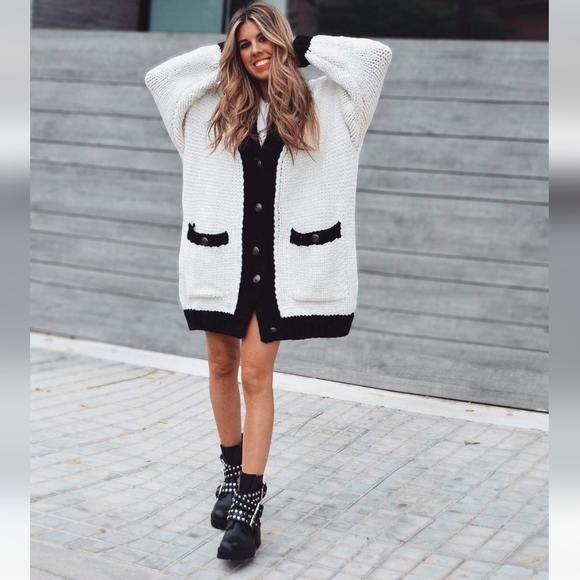 Zara Oversized Long Cardigan Size S - Picture 9 of 11